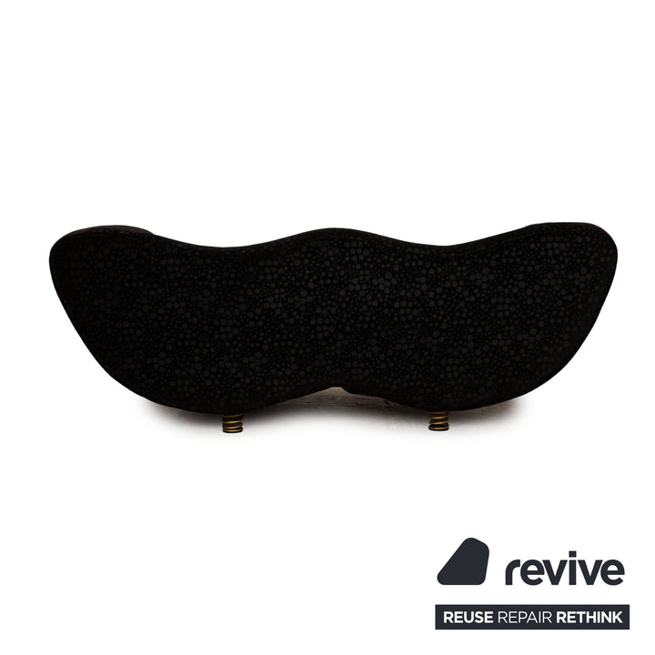 Bretz Laola Hookipa Fabric Black Two Seater Sofa Couch