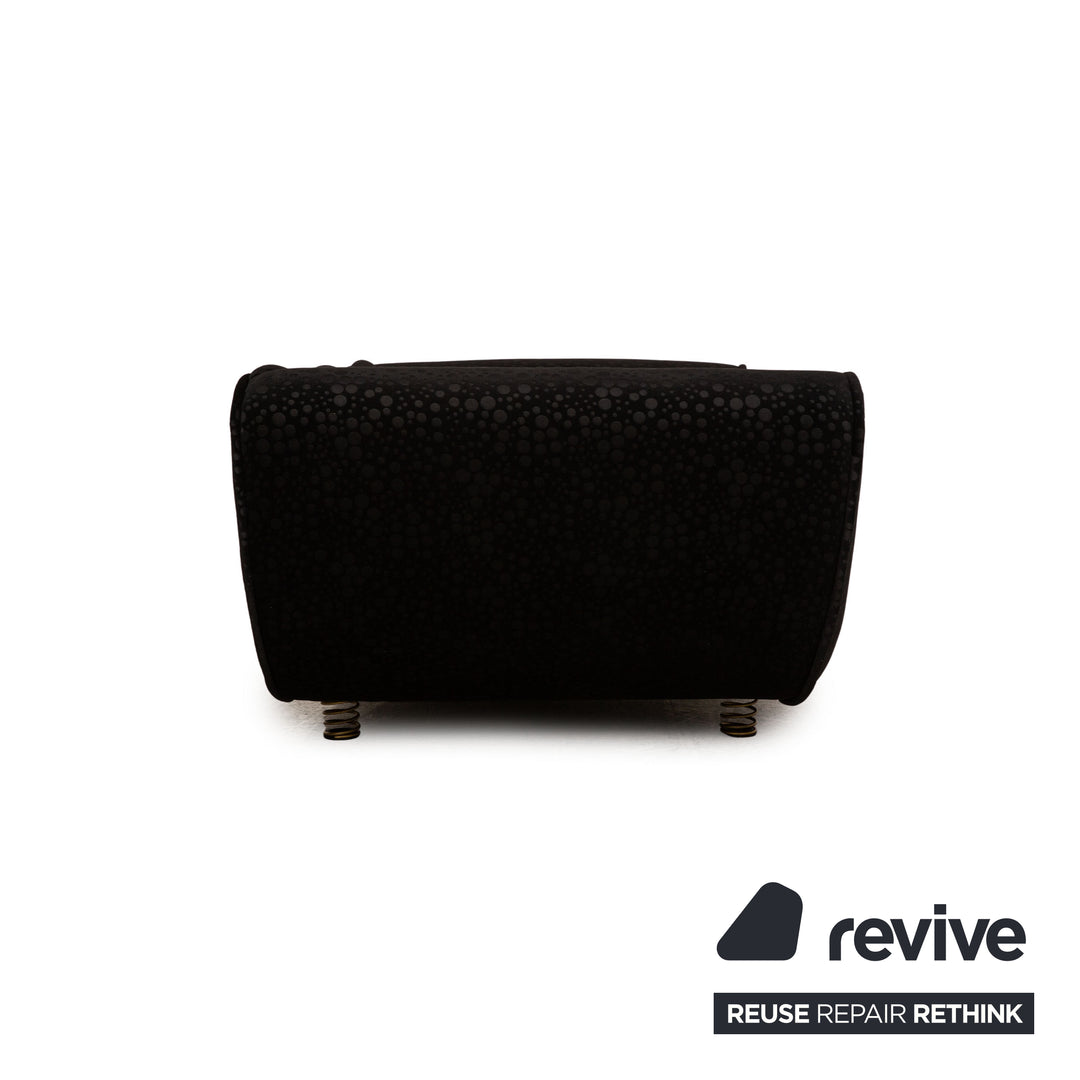 Bretz Laola Hookipa Fabric Black Two Seater Sofa Couch