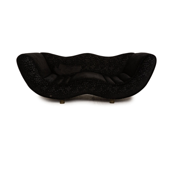 Bretz Laola Hookipa Fabric Black Two Seater Sofa Couch