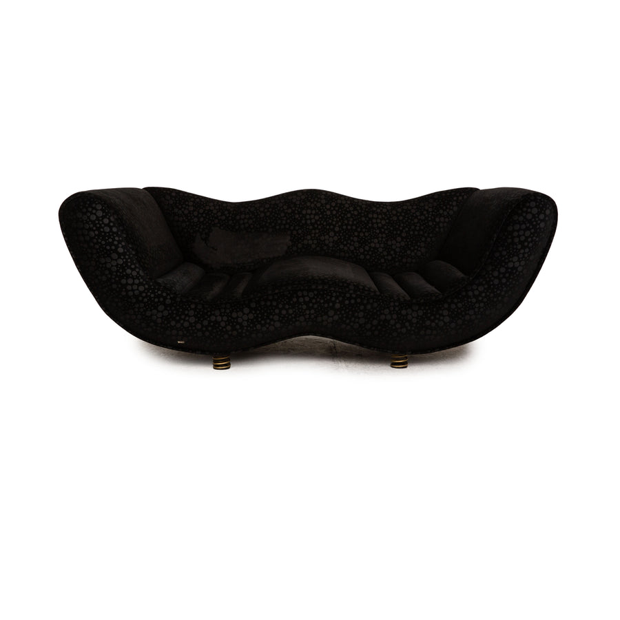 Bretz Laola Hookipa Fabric Black Two Seater Sofa Couch