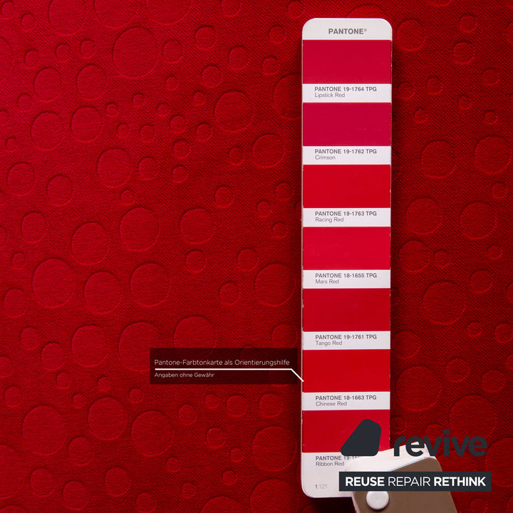 Bretz Laola Hookipa Fabric Sofa Red Two Seater Couch