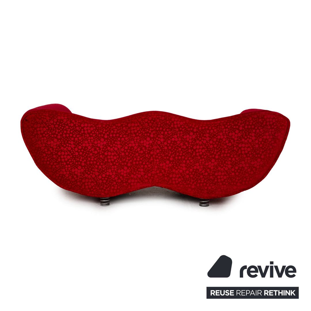 Bretz Laola Hookipa Fabric Sofa Red Two Seater Couch