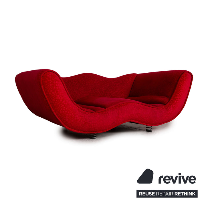 Bretz Laola Hookipa Fabric Sofa Red Two Seater Couch