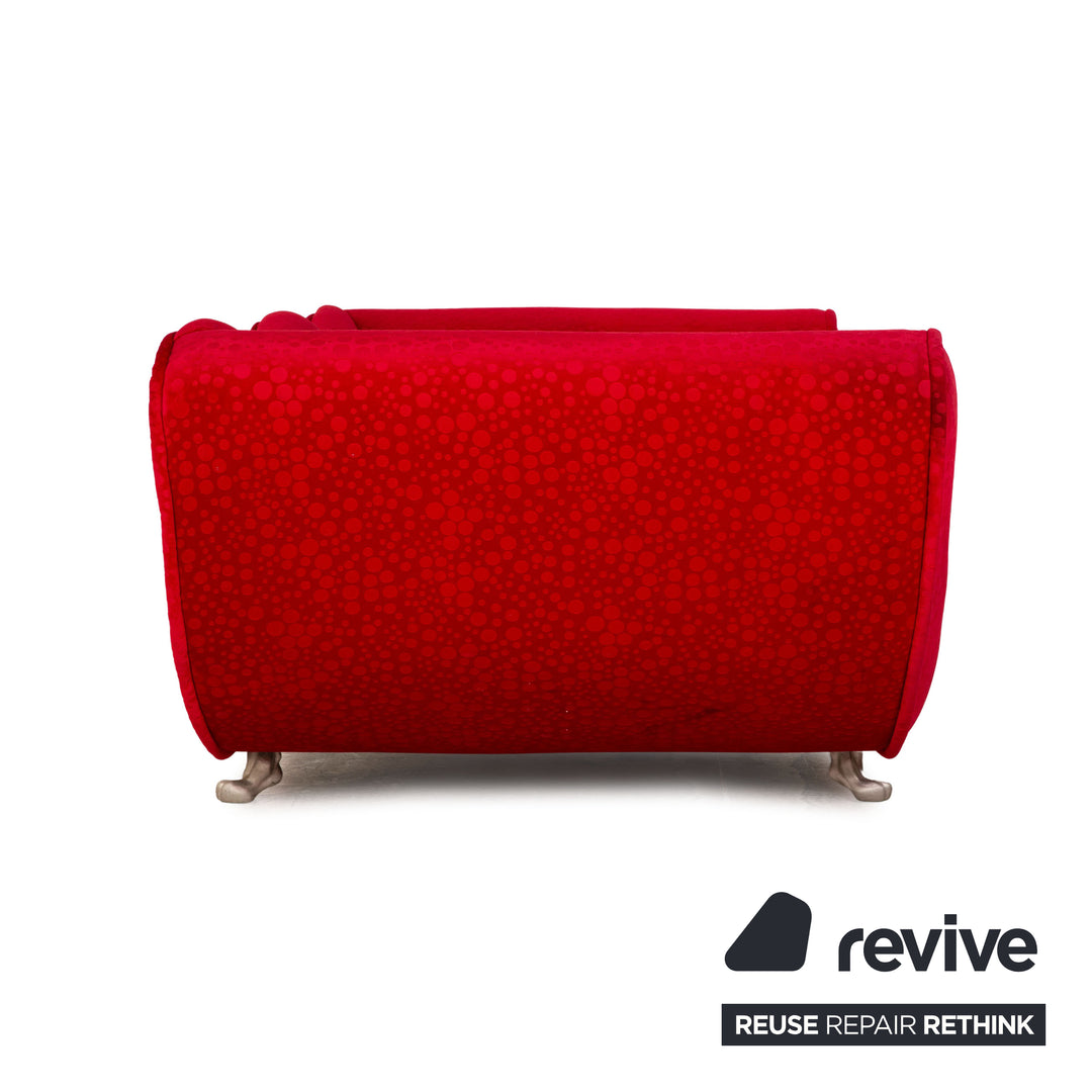 Bretz Laola Hookipa Fabric Two Seater Red Sofa Couch