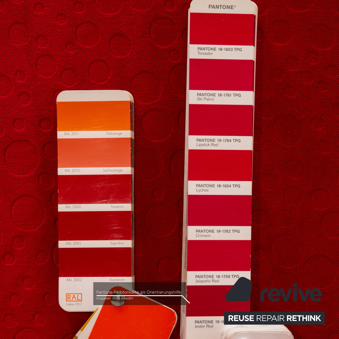 Bretz Laola Hookipa Fabric Two Seater Red Sofa Couch