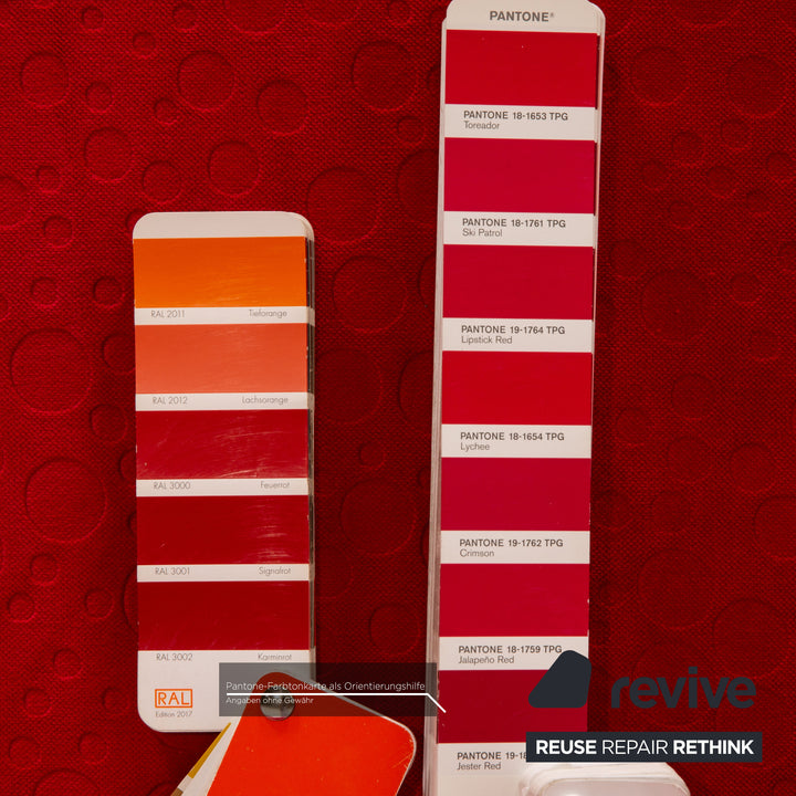 Bretz Laola Hookipa Fabric Two Seater Red Sofa Couch