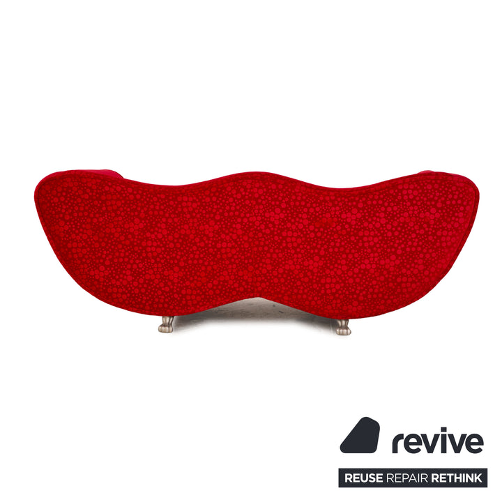 Bretz Laola Hookipa Fabric Two Seater Red Sofa Couch