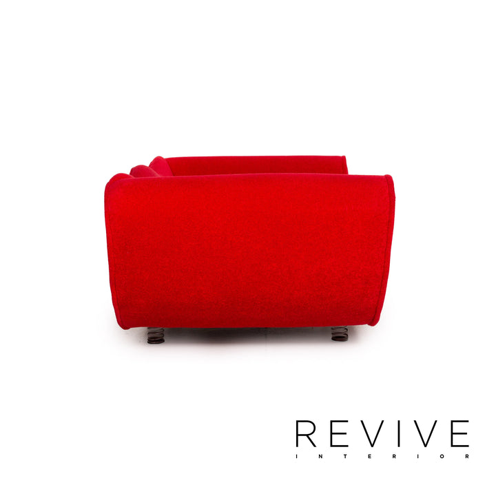 Bretz Laola fabric sofa red three-seater couch