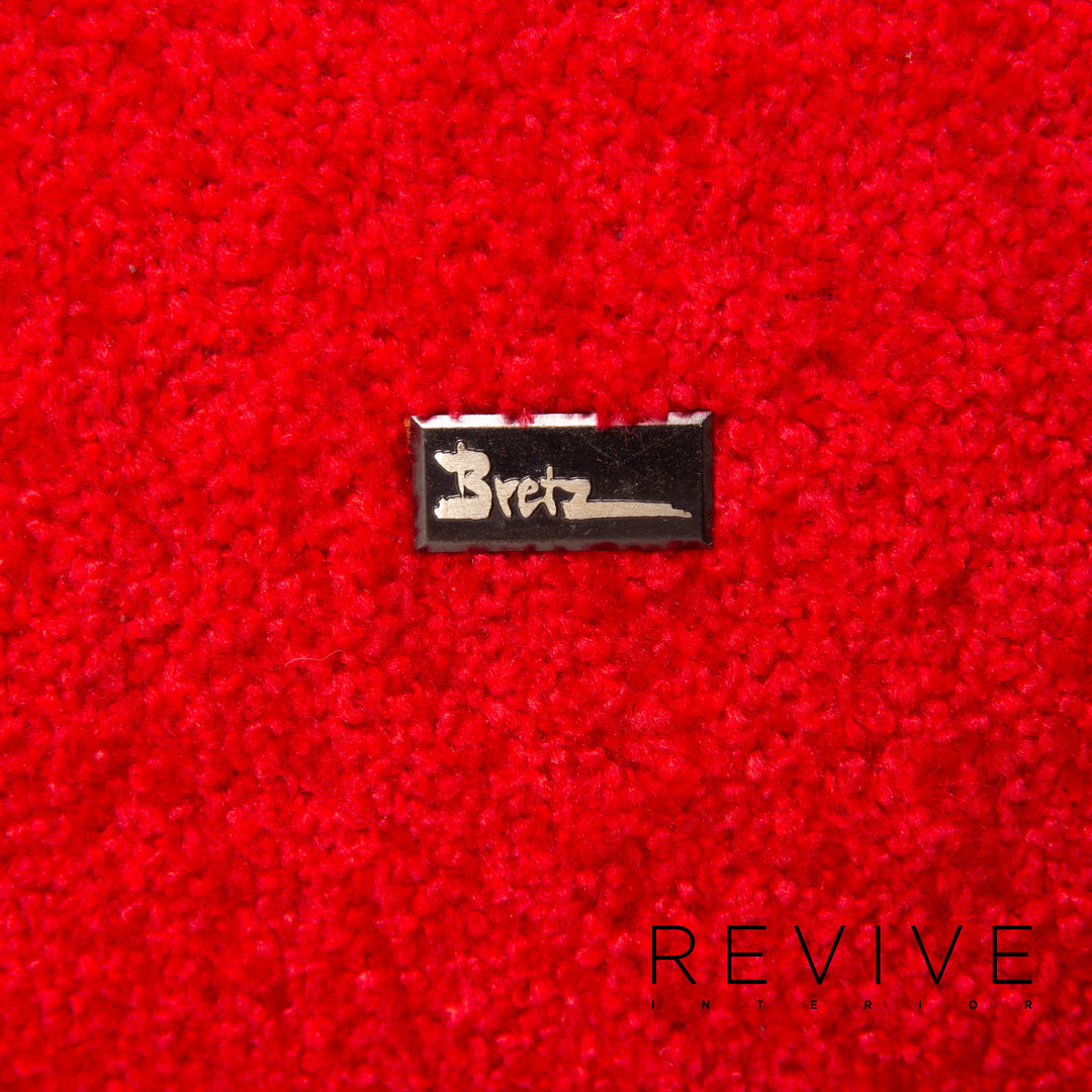 Bretz Laola fabric sofa red three-seater couch