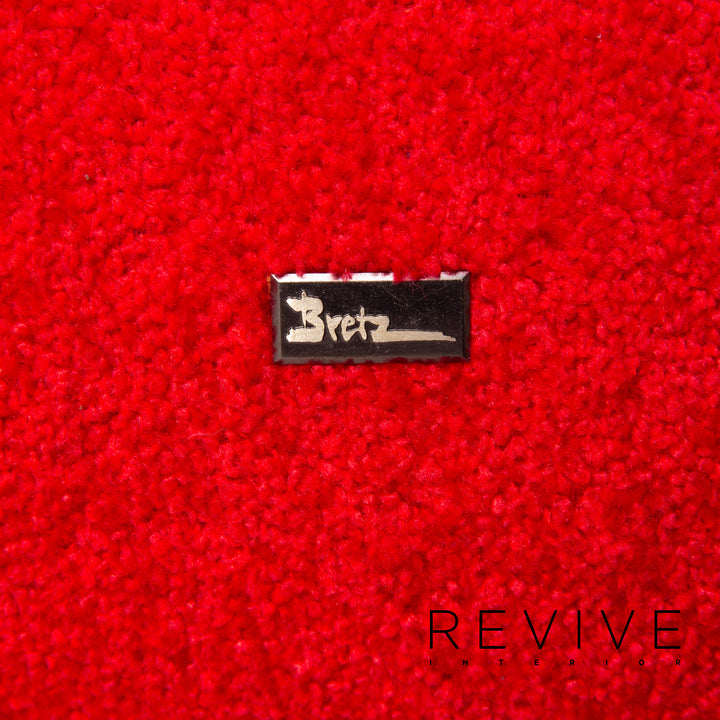 Bretz Laola fabric sofa red three-seater couch