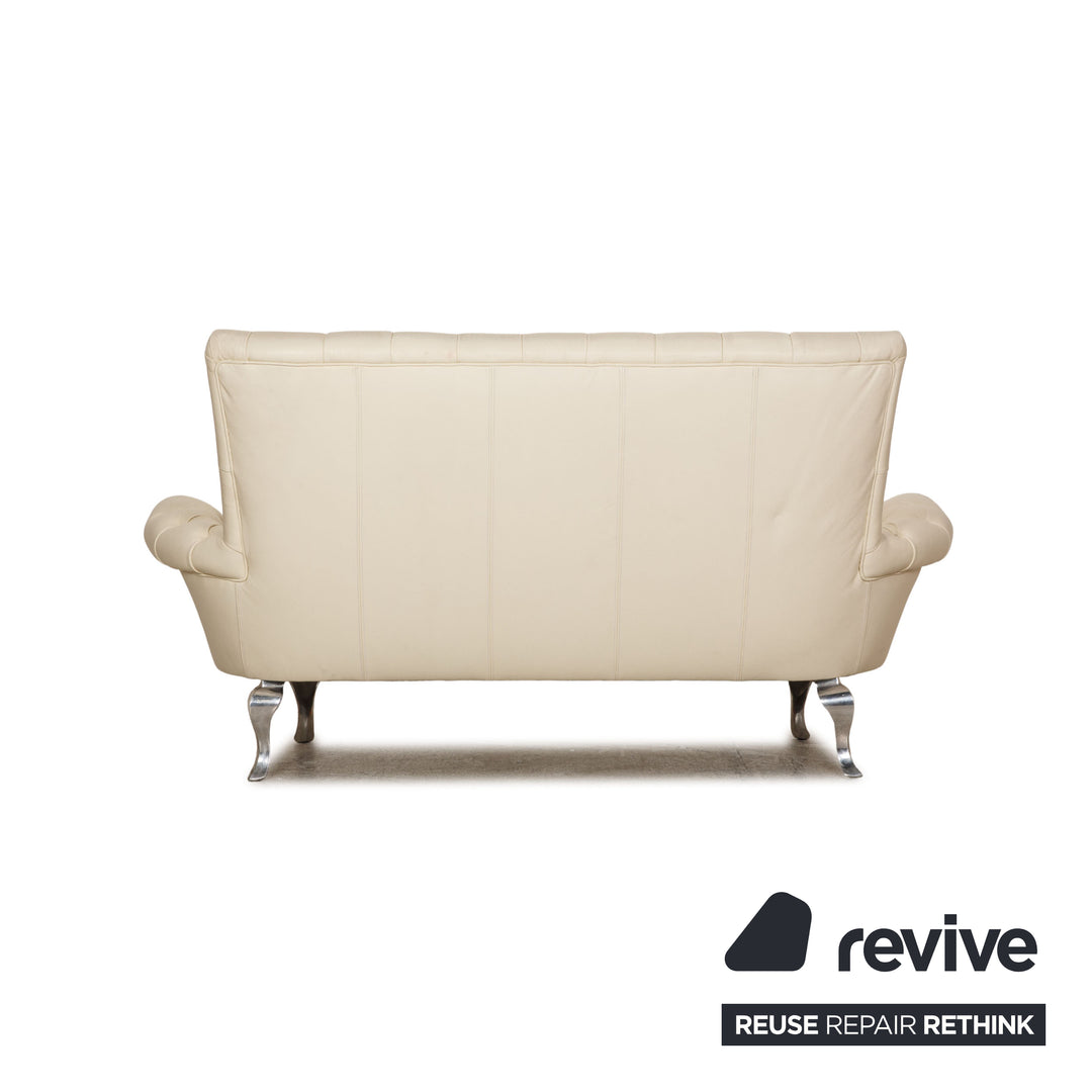 Bretz leather sofa set cream two-seater three-seater couch