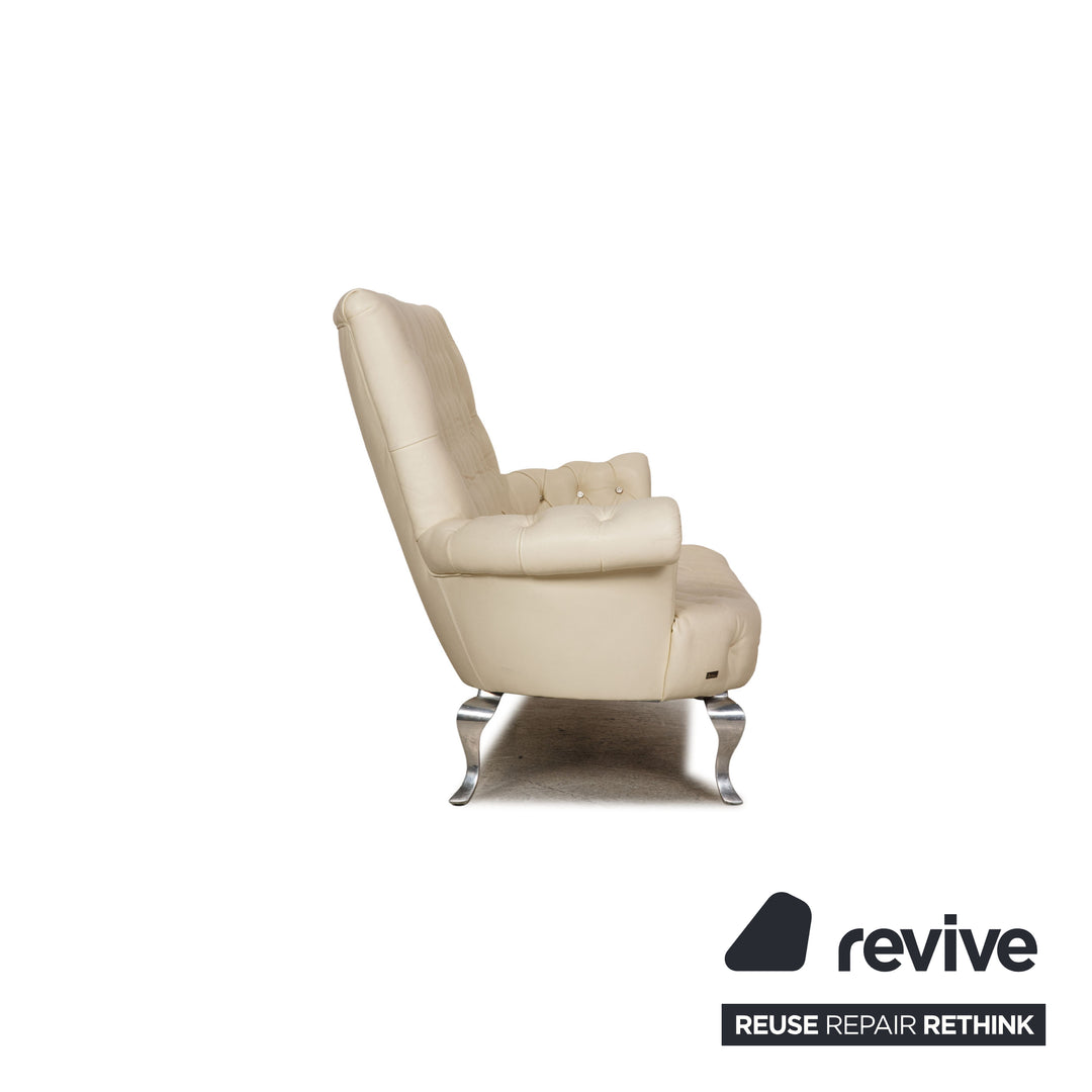 Bretz leather sofa set cream two-seater three-seater couch