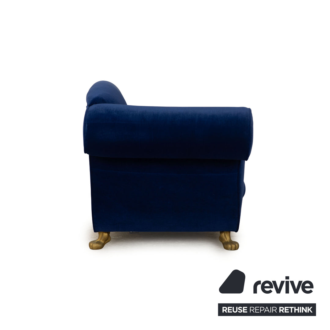 Bretz LouLou Fabric Lounger Blue Daybed