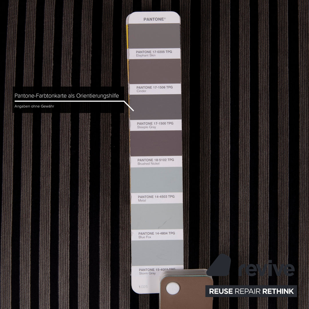 Bretz LouLou Fabric Sofa Gray Two Seater Velvet #15155