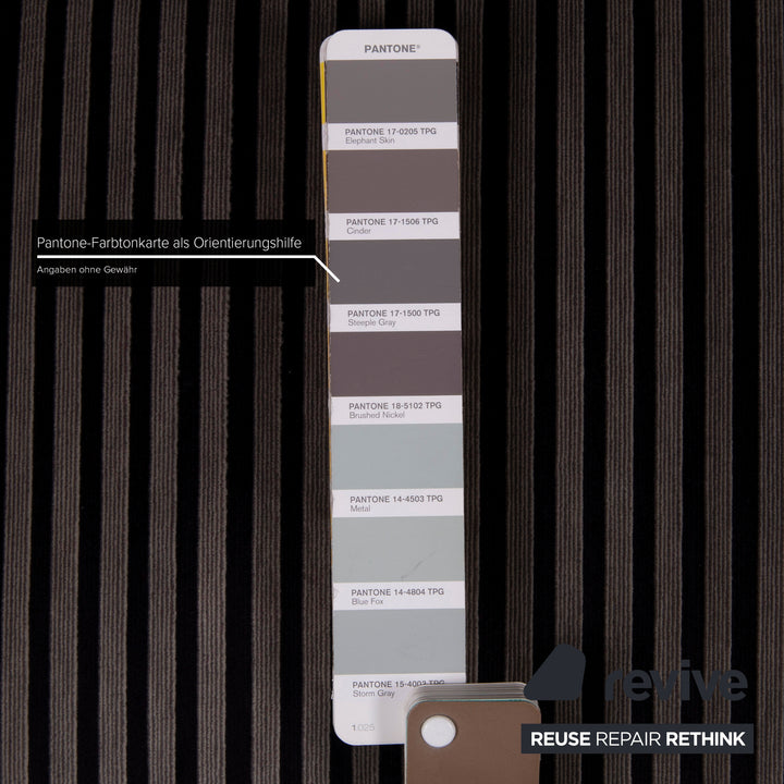 Bretz LouLou Fabric Sofa Gray Two Seater Velvet #15155