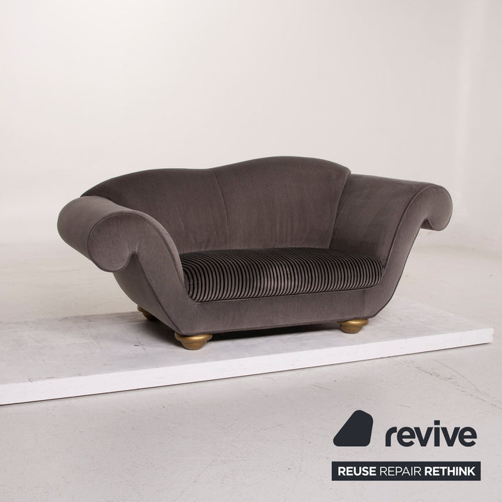 Bretz LouLou Fabric Sofa Gray Two Seater Velvet #15155