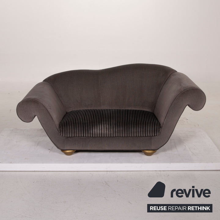 Bretz LouLou Fabric Sofa Gray Two Seater Velvet #15155