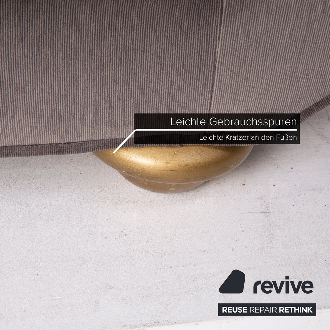 Bretz LouLou Fabric Sofa Gray Two Seater Velvet #15155