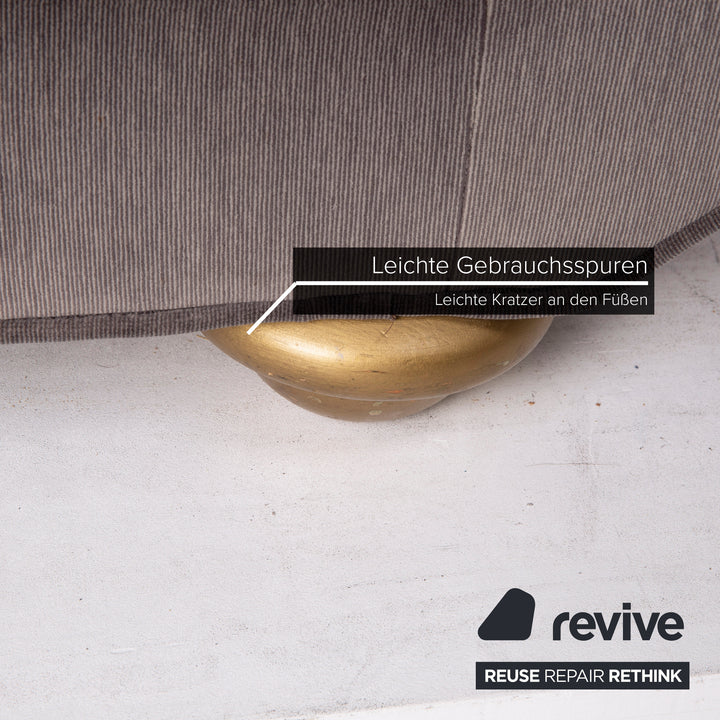 Bretz LouLou Fabric Sofa Gray Two Seater Velvet #15155