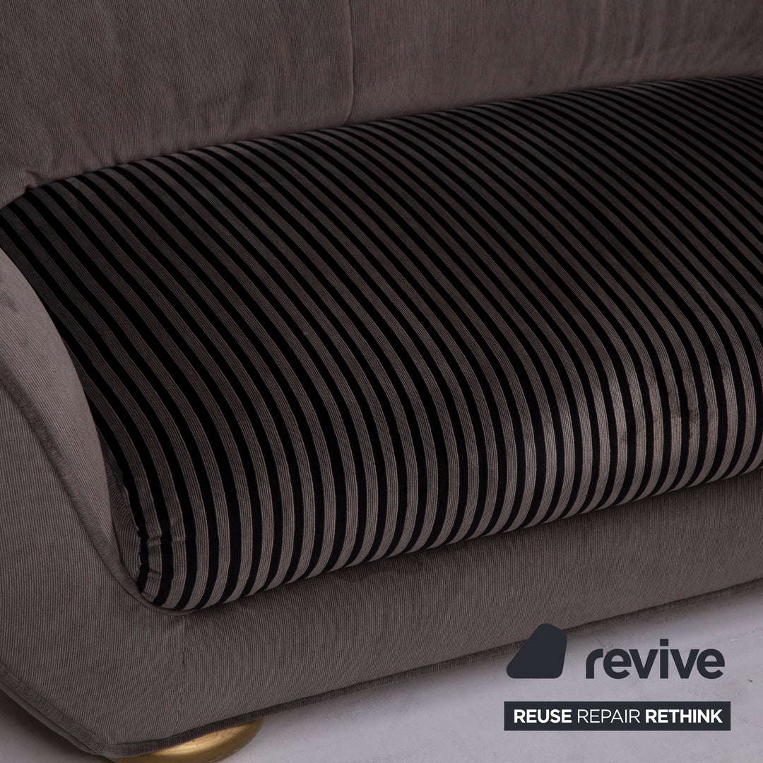 Bretz LouLou Fabric Sofa Gray Two Seater Velvet #15155