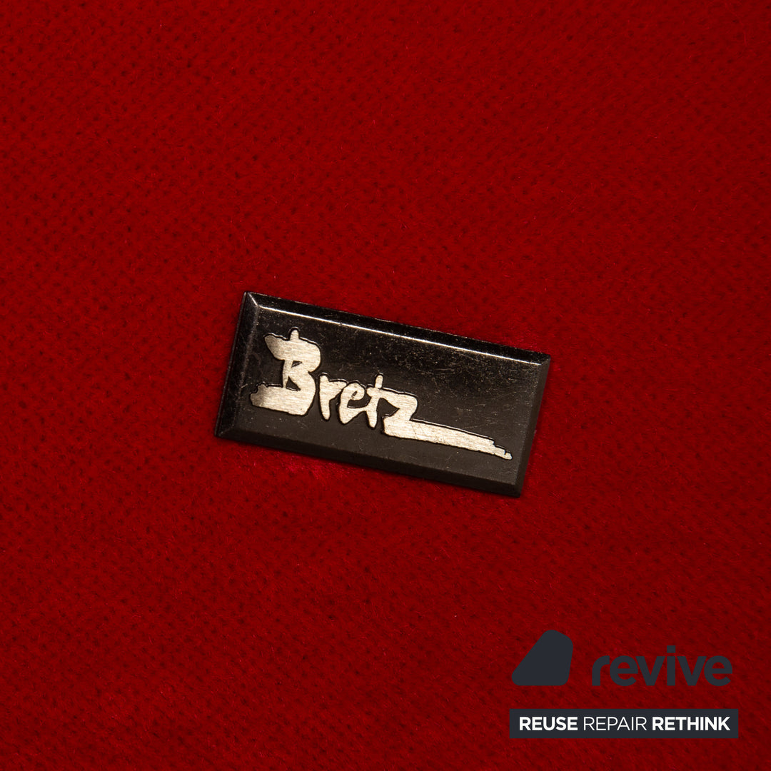 Bretz LouLou fabric sofa red three-seater couch lounger