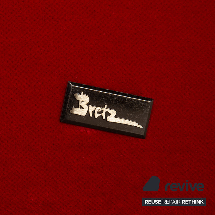 Bretz LouLou fabric sofa red three-seater couch lounger