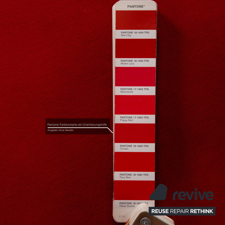 Bretz LouLou fabric sofa red three-seater couch lounger