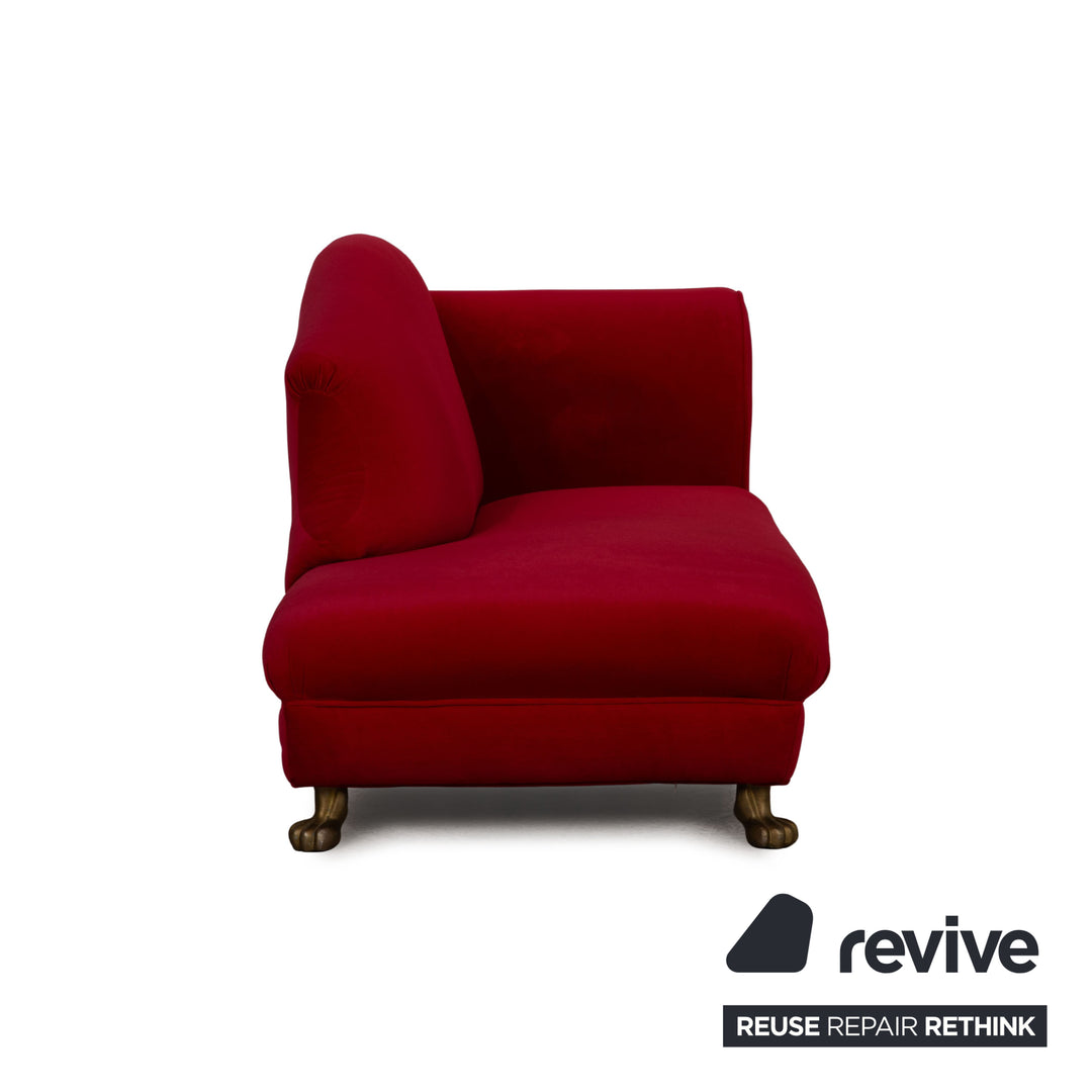 Bretz LouLou fabric sofa red three-seater couch lounger