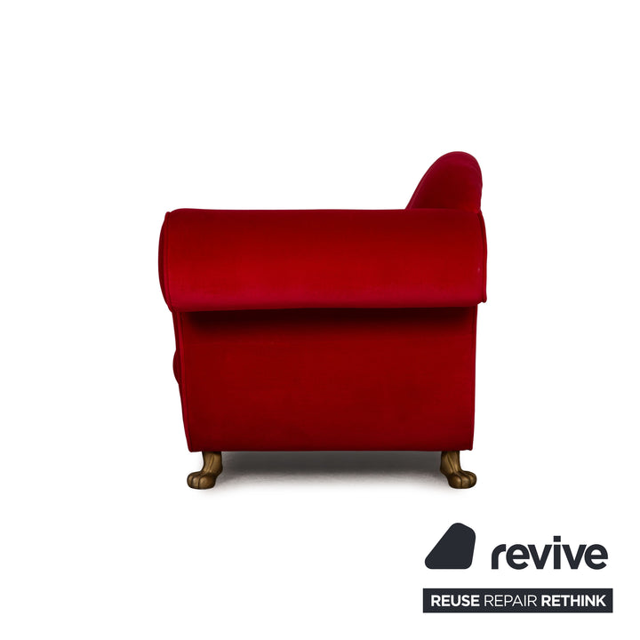 Bretz LouLou fabric sofa red three-seater couch lounger