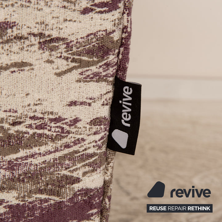 Bretz LouLou fabric two-seater beige olive purple pattern sofa couch new cover