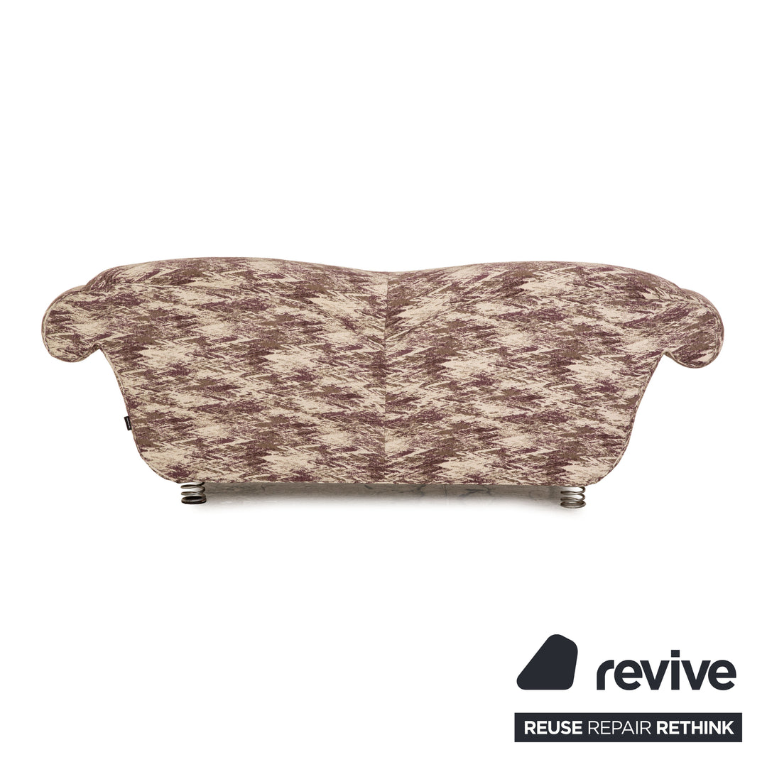 Bretz LouLou fabric two-seater beige olive purple pattern sofa couch new cover