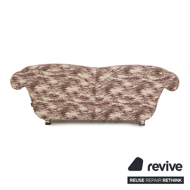 Bretz LouLou fabric two-seater beige olive purple pattern sofa couch new cover