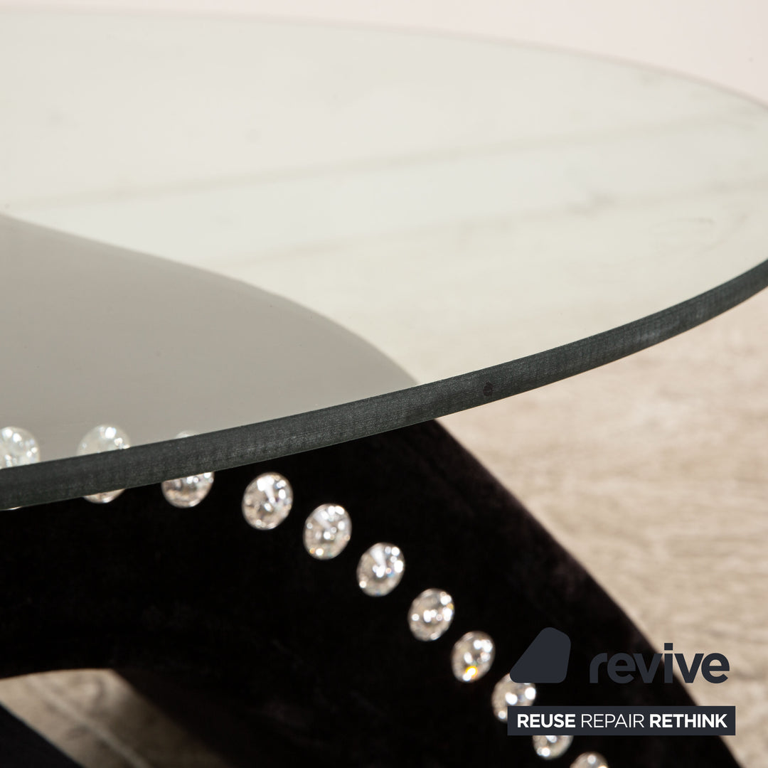 Bretz mammoth glass coffee table black