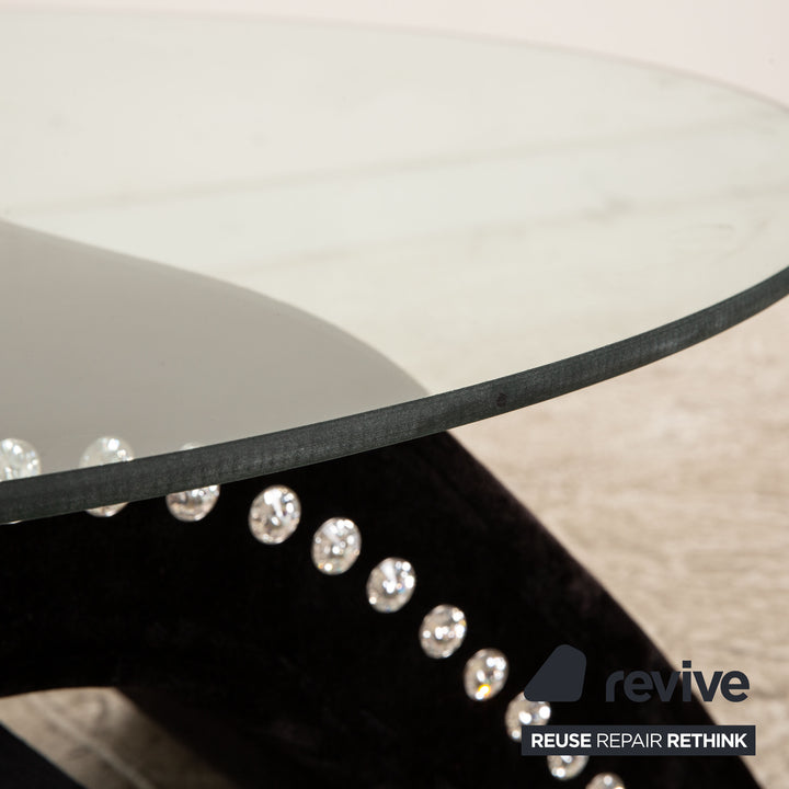Bretz mammoth glass coffee table black