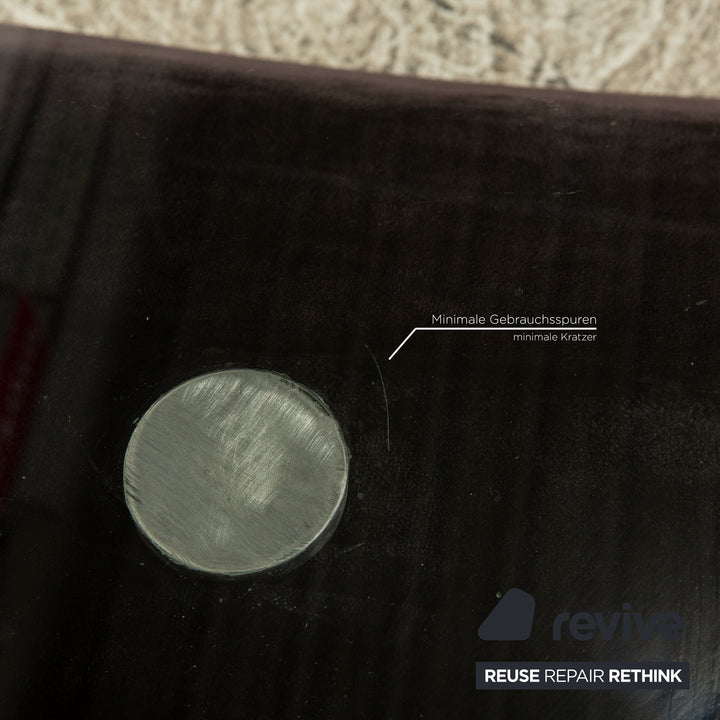 Bretz mammoth glass coffee table black