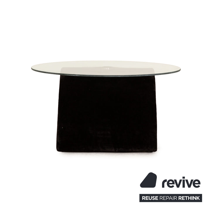 Bretz mammoth glass coffee table black