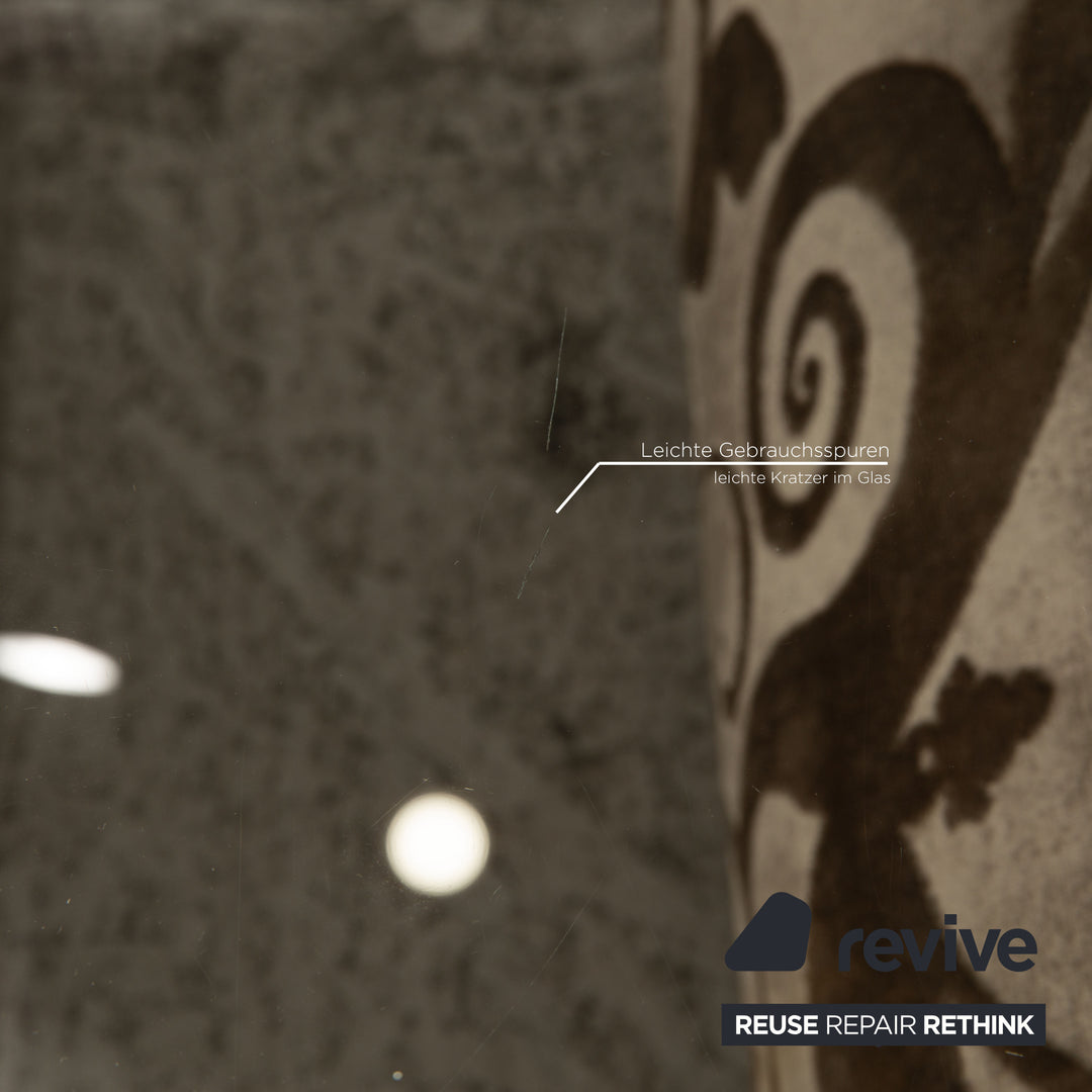 Bretz mammoth glass table Brown coffee table