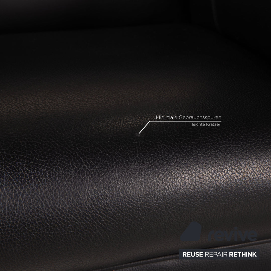 Bretz Mammut Leather Armchair Black Armchair