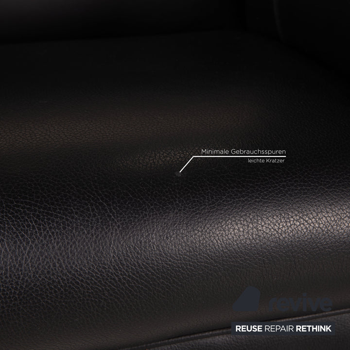 Bretz Mammut Leather Armchair Black Armchair