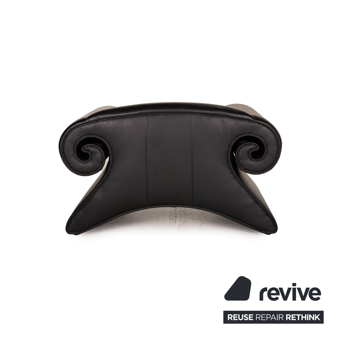 Bretz Mammut Leather Armchair Black Armchair