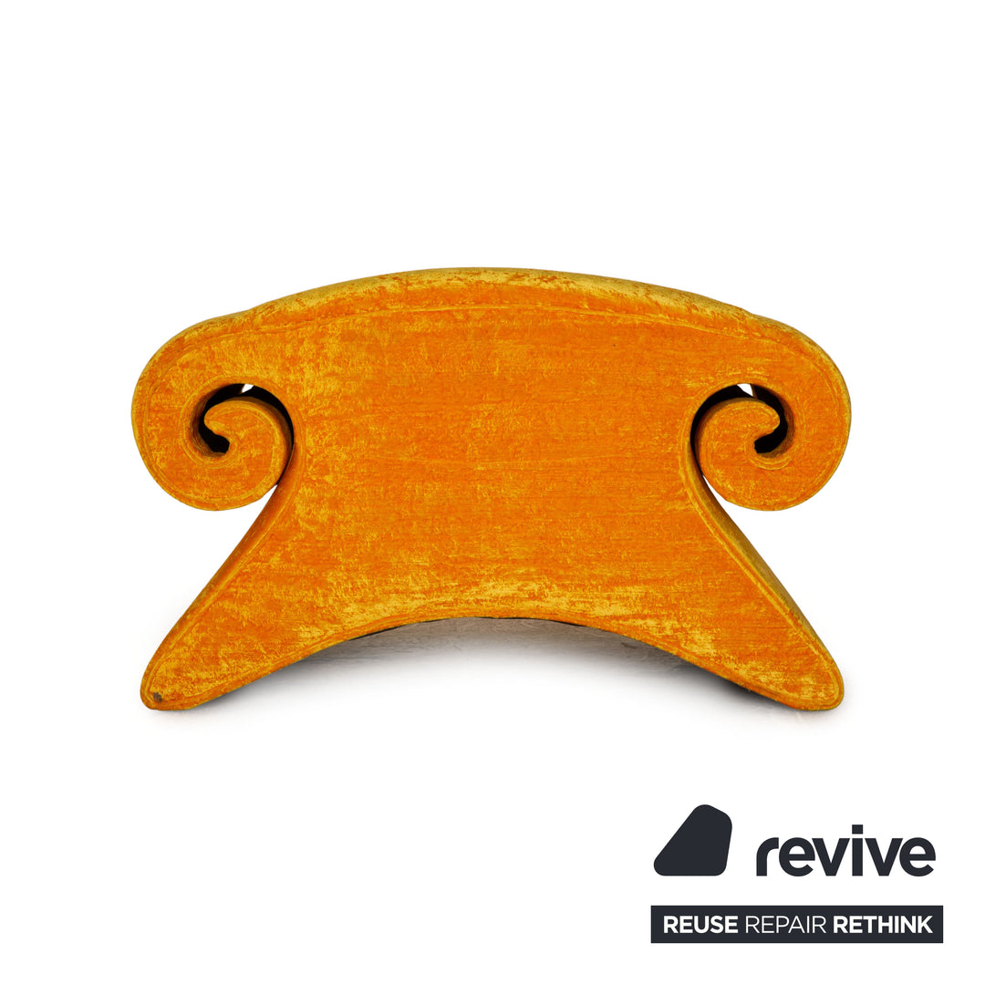 Bretz Mammut Velvet Armchair Yellow