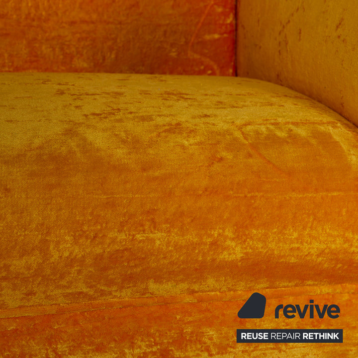 Bretz Mammut Velvet Armchair Yellow