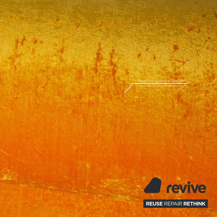 Bretz Mammut Velvet Sofa Set Red Yellow Armchair Three Seater Table Red Sofa Couch