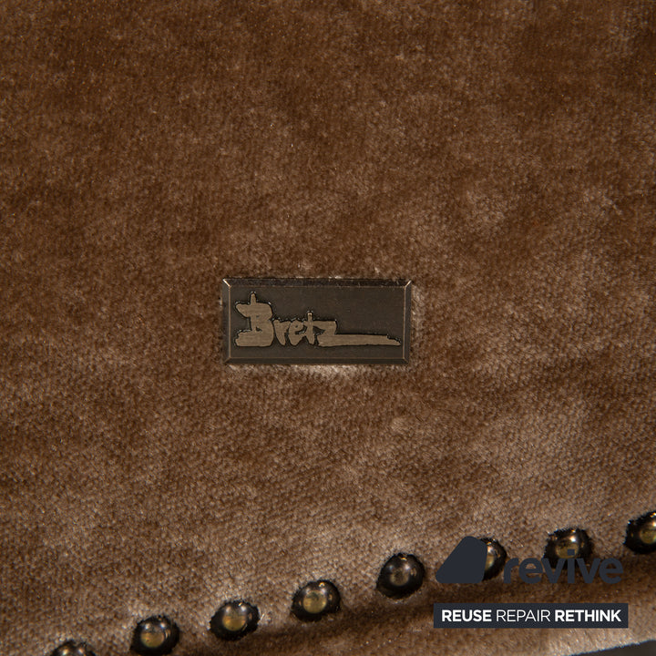 Bretz Mammut fabric three-seater brown sofa couch