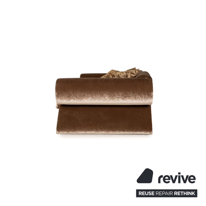 Bretz Mammut fabric three-seater brown sofa couch