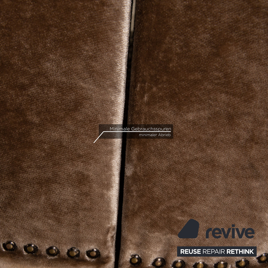 Bretz Mammut fabric three-seater brown sofa couch