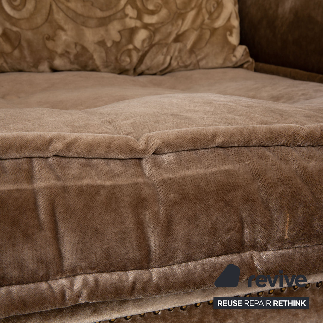 Bretz Mammut fabric three-seater brown sofa couch