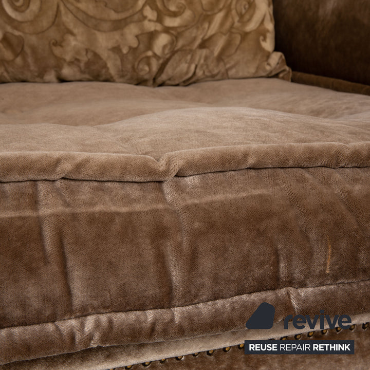 Bretz Mammut fabric three-seater brown sofa couch