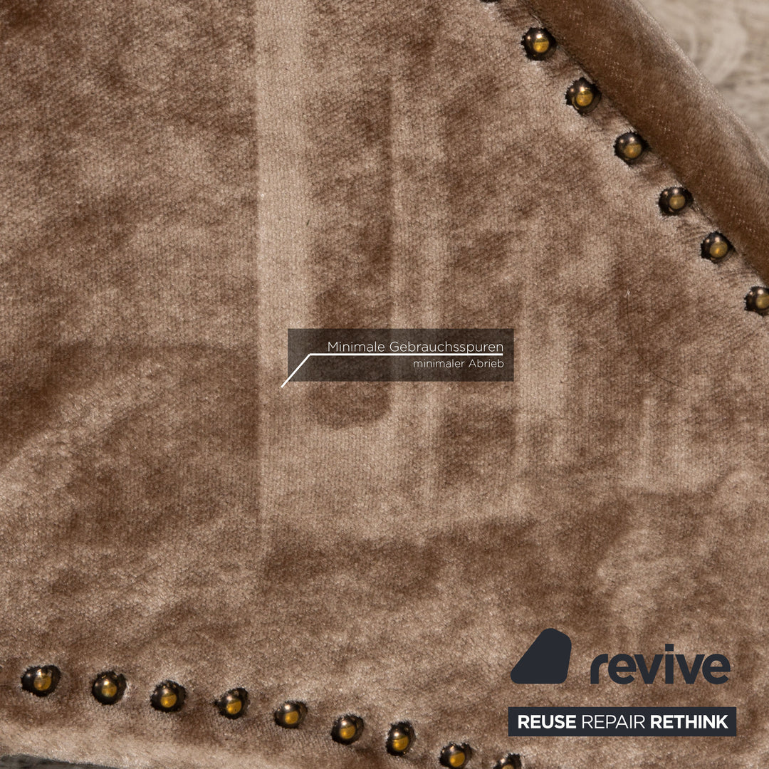 Bretz Mammut fabric three-seater brown sofa couch