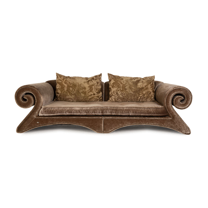 Bretz Mammut fabric three-seater brown sofa couch